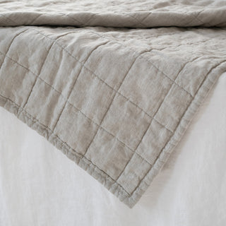 Melange Linen Quilted Blanket 4