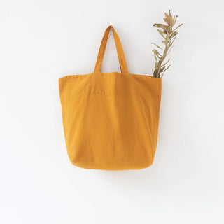 Mustard Linen Big Bag 