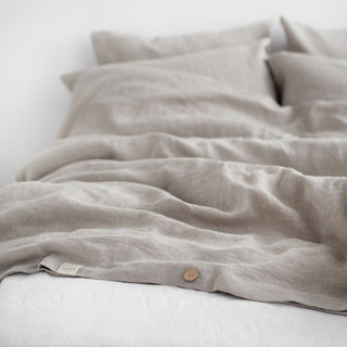 Natural Linen Duvet Cover Set 4