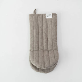 Natural Linen Oven Mitt 