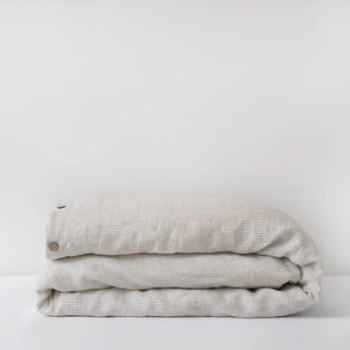 Natural Stripes Linen Duvet Cover 