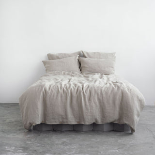 Natural Washed Linen Duvet Cover Set 