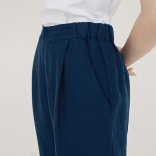LIMITED EDITION Navy Linen Twill Willow Trousers 5