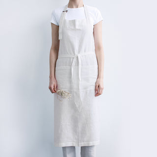 Off-White Linen Chef Apron 