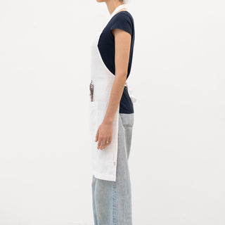 Optical White Linen Daily Apron 2