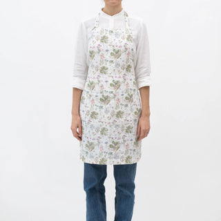 White Botany Linen Daily Apron 