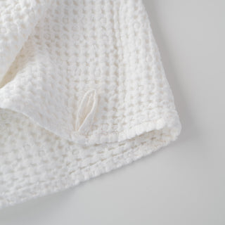 White Linen & Cotton Honeycomb Waffle Towel 5