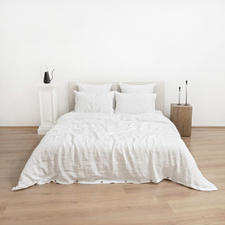 White Linen Duvet Cover Set 1