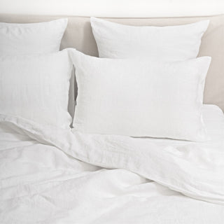 White Linen Duvet Cover Set 13