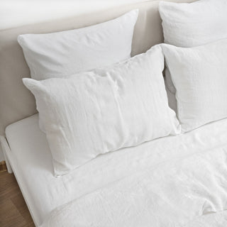 White Linen Duvet Cover Set 16