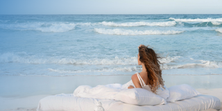White Linen Duvet Cover Set + White Linen Fitted Sheet + White Linen Flat Sheet 