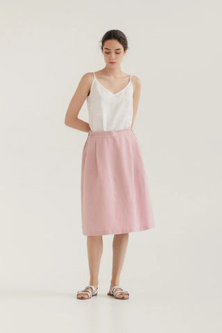 LIMITED EDITION Zephyr Linen Twill Tulip Skirt 