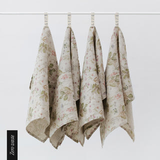 Zero Waste Botany Linen Kitchen Towels Set of 4 1