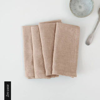 Zero Waste Portobello Linen Napkins Set of 4 