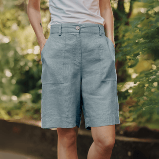 Allure Linen Etude Shorts - Linen Tales 