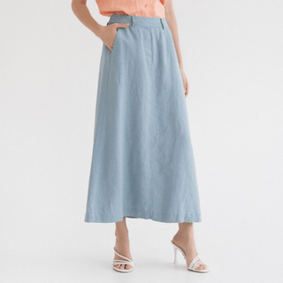 Allure Linen Gardenia Skirt - Linen Tales 