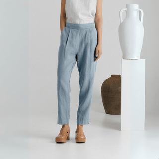 Allure Linen Gladiolus Trousers - Linen Tales 