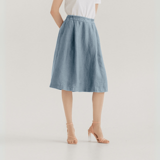 Allure Linen Tulip Skirt - Linen Tales 