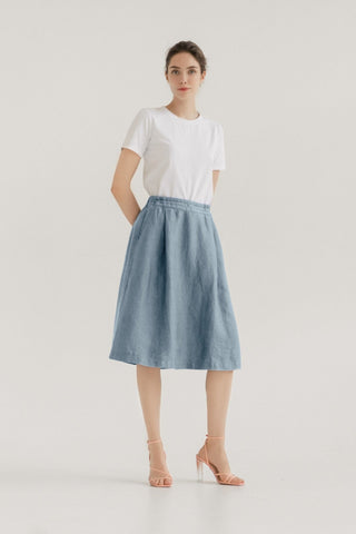 Allure Linen Tulip Skirt - Linen Tales 