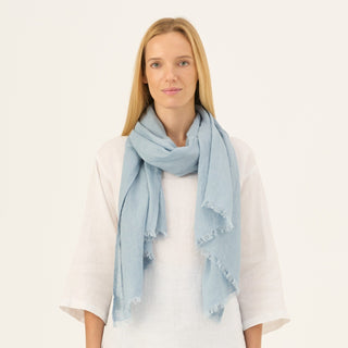 Allure Linen Woodbine Scarf - Linen Tales Global 1