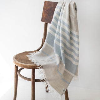 Allure Stripe Linen Beach Towel - Linen Tales 