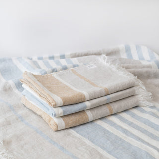 Allure Stripe Linen Blanket - Linen Tales 