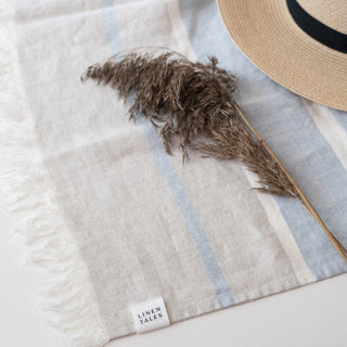 Allure Stripe Linen Blanket - Linen Tales 