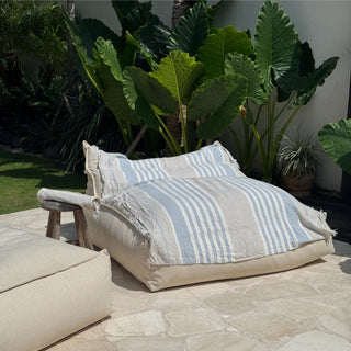 Allure Stripe Linen Blanket - Linen Tales 8