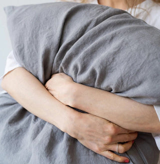 Ash Linen Pillowcase - Linen Tales Global 4