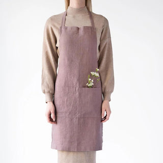 Ashes of Roses Linen Daily Apron - Linen Tales 