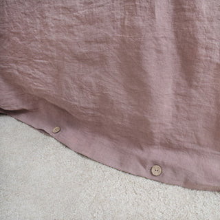 Ashes of Roses Linen Duvet Cover Set - Linen Tales 6