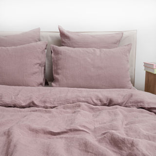 Ashes of Roses Linen Duvet Cover Set - Linen Tales 5