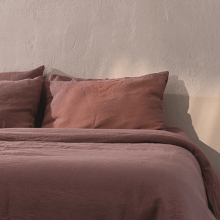 Ashes of Roses Linen Duvet Cover Set - Linen Tales 