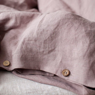 Ashes of Roses Linen Duvet Cover - Linen Tales 3