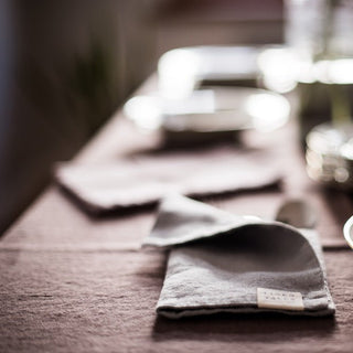 Ashes of Roses Linen Tablecloth - Linen Tales 3