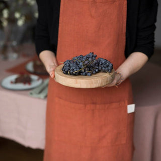 Baked Clay Linen Daily Apron - Linen Tales 