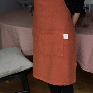 Baked Clay Linen Daily Apron - Linen Tales 4