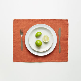 Baked Clay Linen Placemat - Linen Tales 1