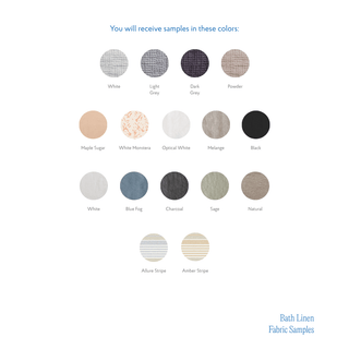 Bath Linen Fabric Samples - Linen Tales Global 