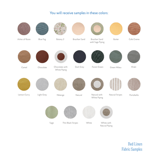 Bed Linen Fabric Samples - Linen Tales Global 
