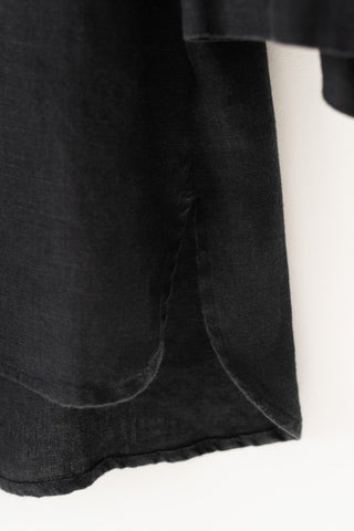 Black Linen Bilberry Top - Linen Tales 4