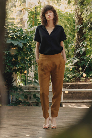 Black Linen Melody Shirt - Linen Tales 