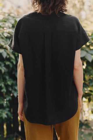 Black Linen Melody Shirt - Linen Tales 5