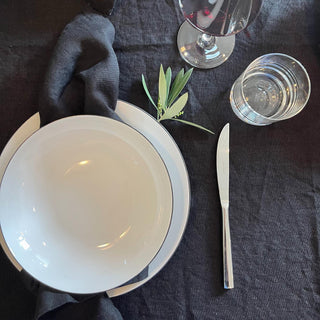 Black Linen Napkins Set of 2 - Linen Tales 3