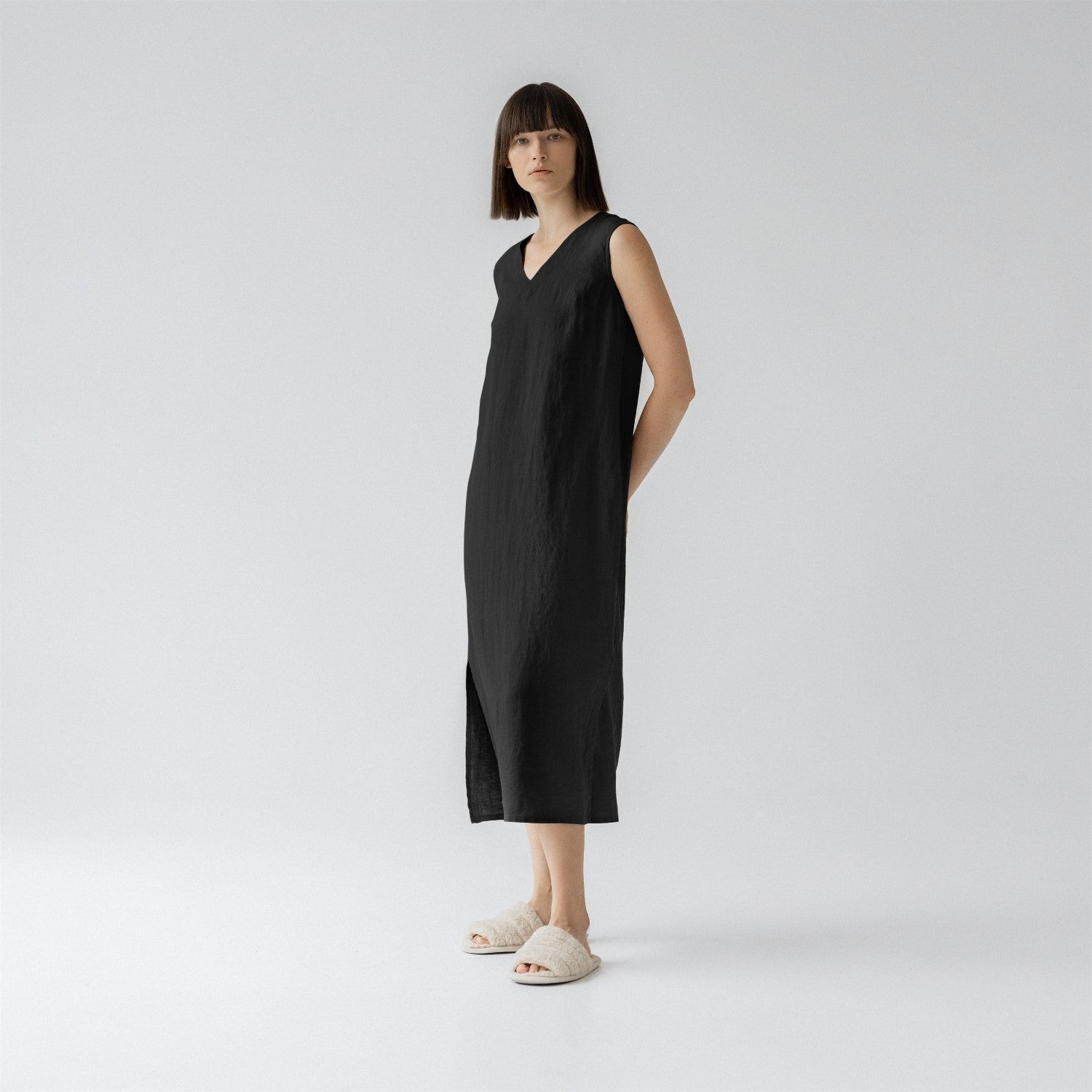 night dress linen Linen nightdress XL / Natural