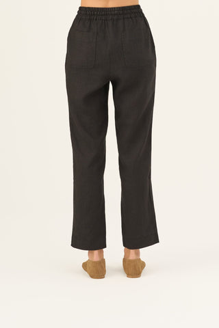 Black Linen Octave Trousers - Linen Tales Global 6