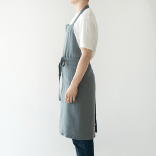 Blue Fog Linen Chef Apron - Linen Tales 4