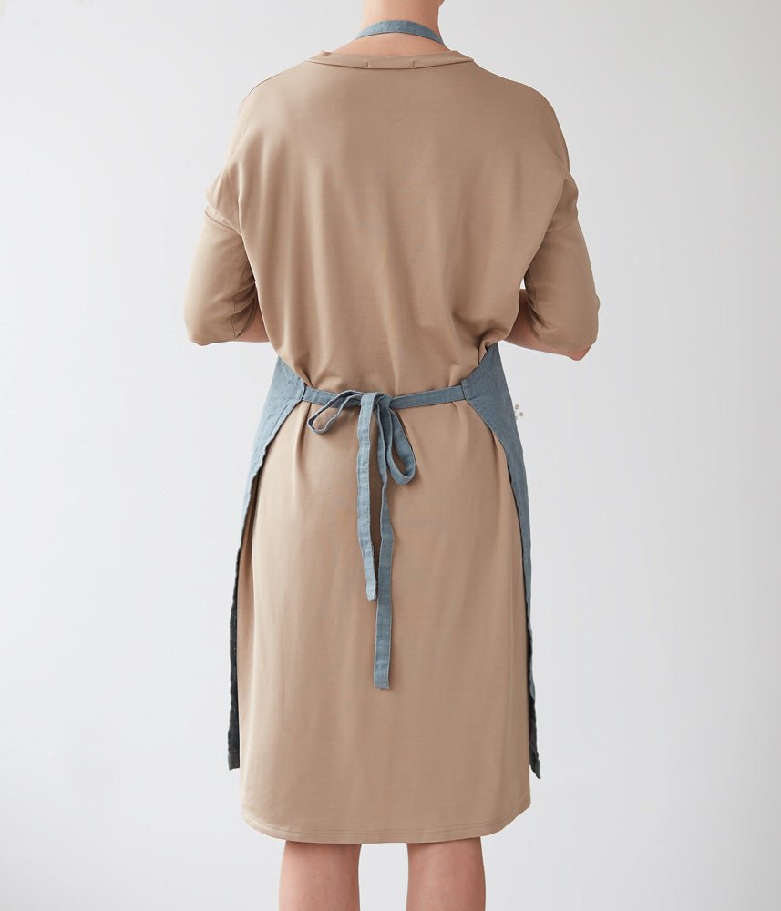 fog linen apron dress Blue Fog Linen Daily Apron