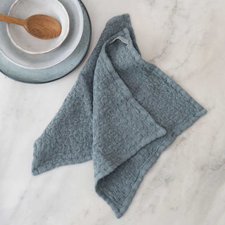 Blue Fog Linen Dishcloth Set of 2 - Linen Tales 3