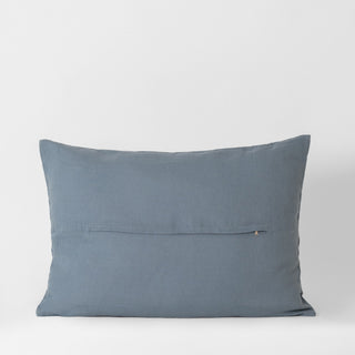Blue Fog Linen Quilted Pillow Sham - Linen Tales 3
